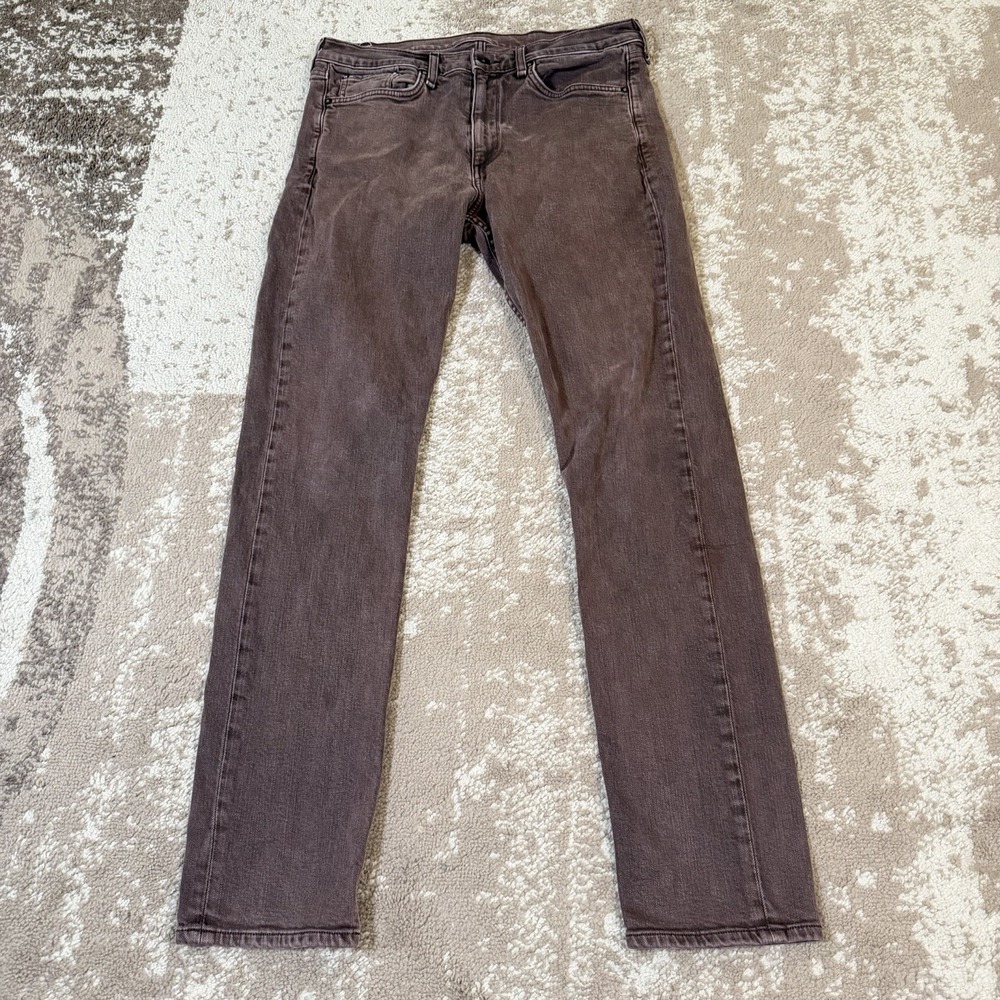 rag & bone New York FIT 2 SLIM Jeans Burnt Brown Mens 33x32 Stretch Designer
